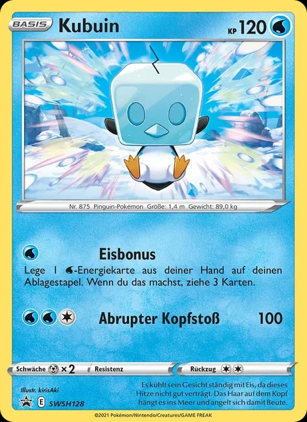 Kubuin — SCSC Promokarten SWSH128 German Pokémon card