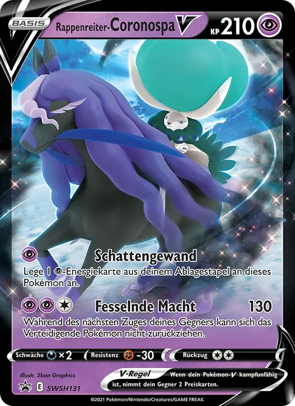Rappenreiter-Coronospa V — SCSC Promokarten SWSH131 German Pokémon card