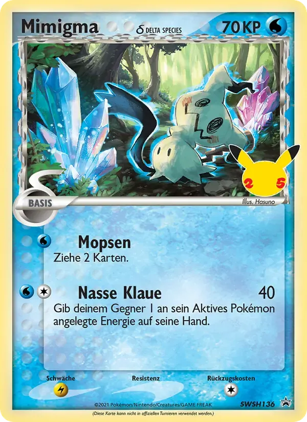 Mimigma — SCSC Promokarten SWSH136 German Pokémon card