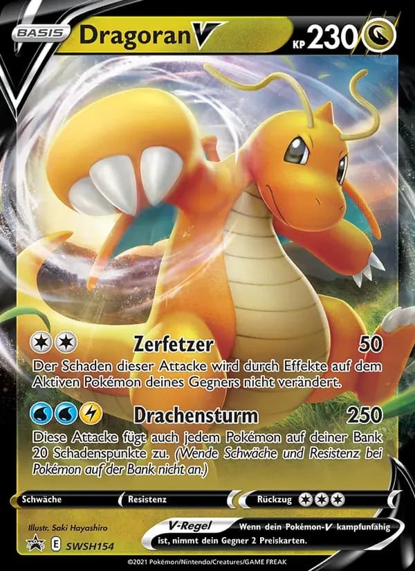 Dragoran V — SCSC Promokarten SWSH154 German Pokémon card