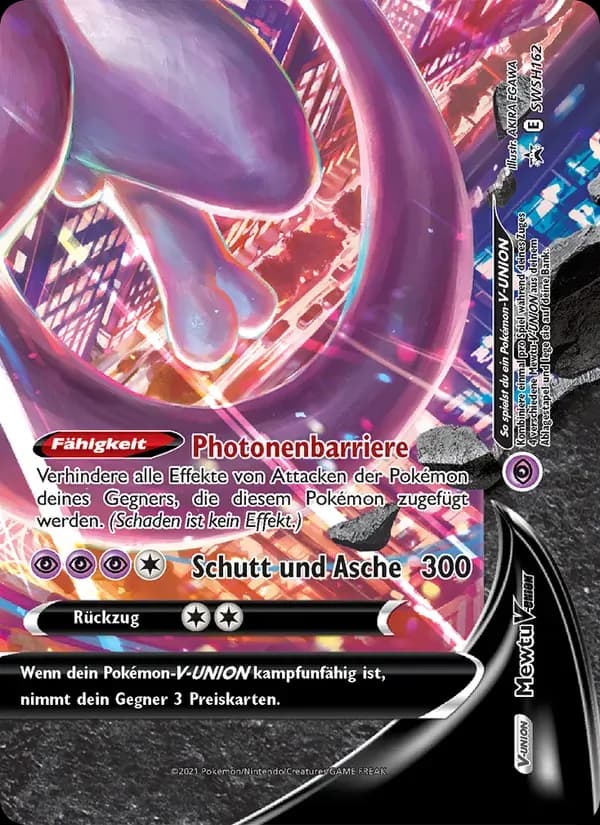 Mewtu V-UNION — SCSC Promokarten SWSH162 German Pokémon card