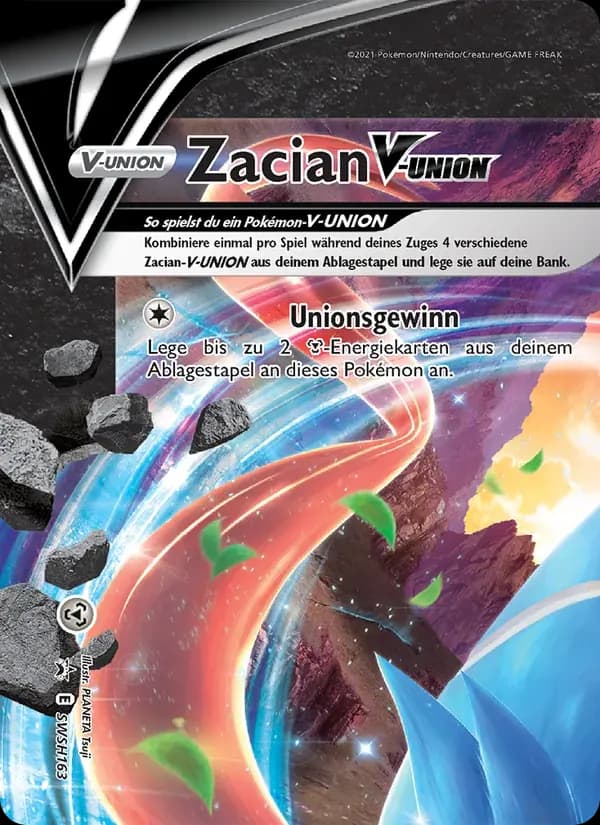 Zacian V-UNION — SCSC Promokarten SWSH163 German Pokémon card