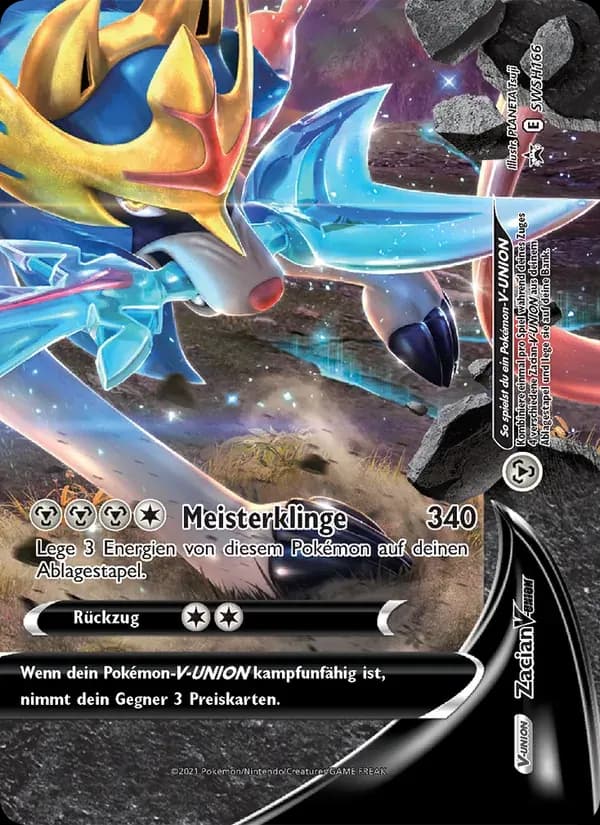 Zacian V-UNION — SCSC Promokarten SWSH166 German Pokémon card