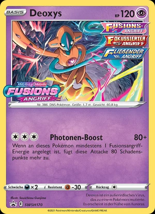Deoxys — SCSC Promokarten SWSH170 German Pokémon card