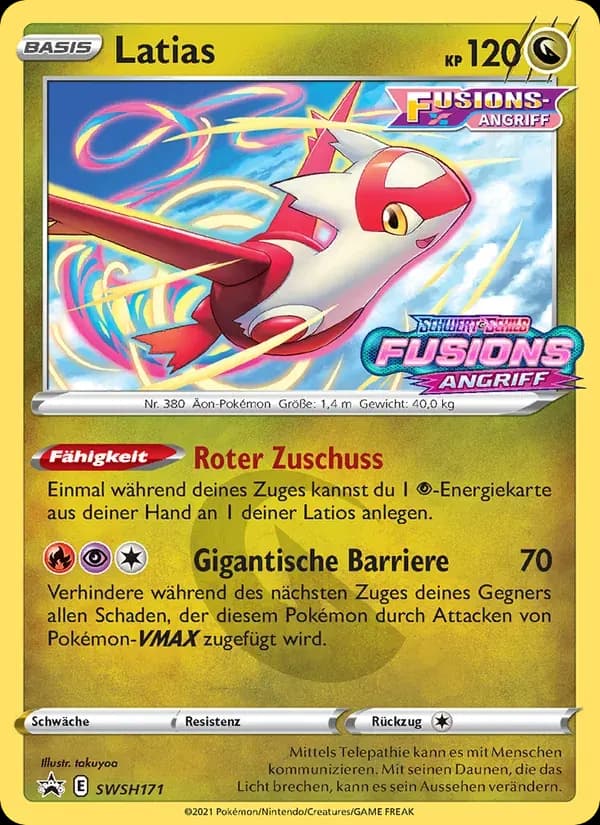 Latias — SCSC Promokarten SWSH171 German Pokémon card