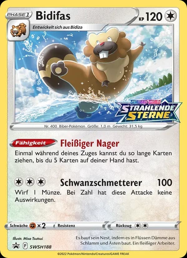 Bidifas — SCSC Promokarten SWSH188 German Pokémon card