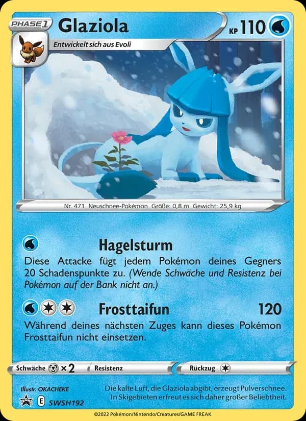 Glaziola — SCSC Promokarten SWSH192 German Pokémon card