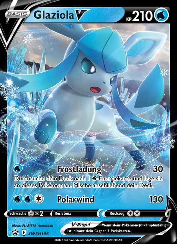 Glaziola V — SCSC Promokarten SWSH196 German Pokémon card