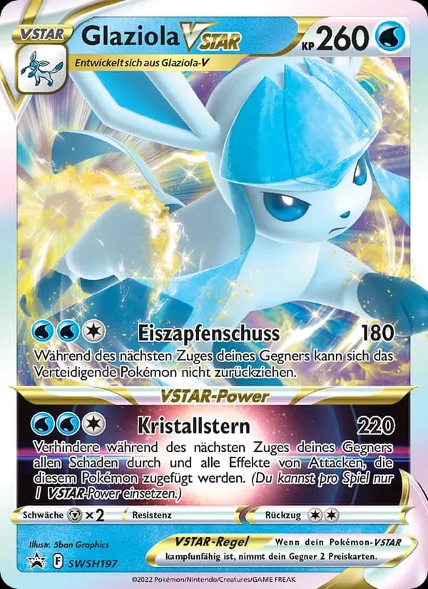 Glaziola VSTAR — SCSC Promokarten SWSH197 German Pokémon card