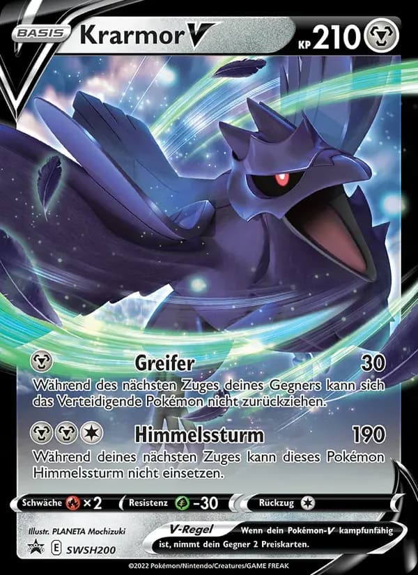 Krarmor V — SCSC Promokarten SWSH200 German Pokémon card