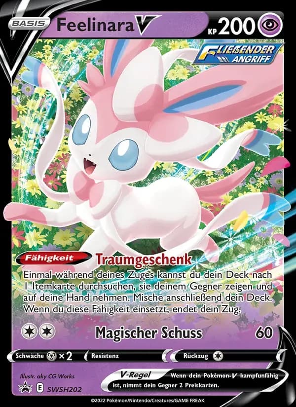 Feelinara V — SCSC Promokarten SWSH202 German Pokémon card