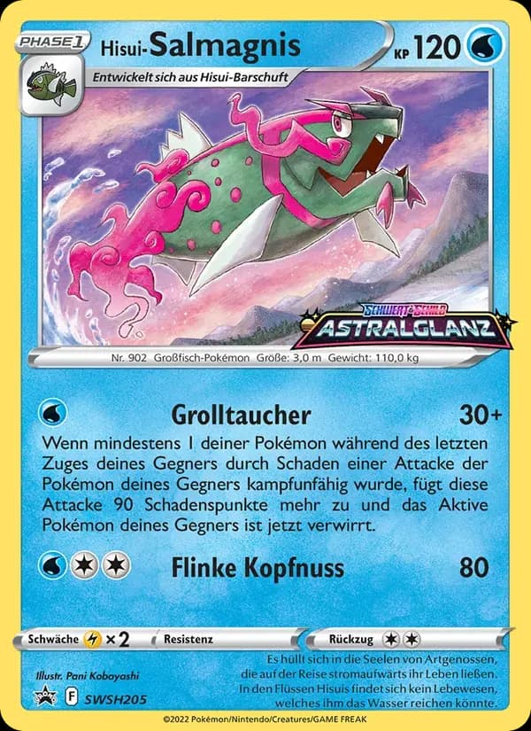 Hisui-Salmagnis — SCSC Promokarten SWSH205 German Pokémon card