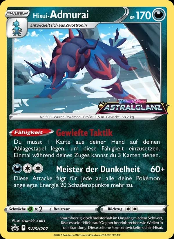 Hisui-Admurai — SCSC Promokarten SWSH207 German Pokémon card