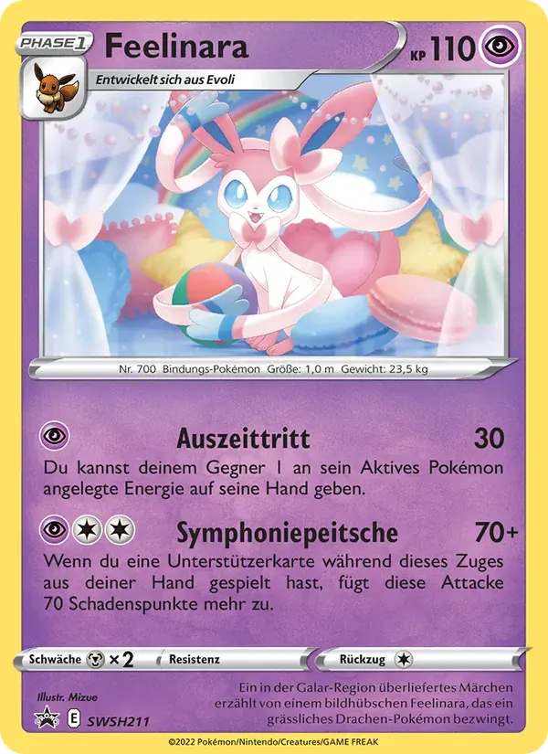 Feelinara — SCSC Promokarten SWSH211 German Pokémon card