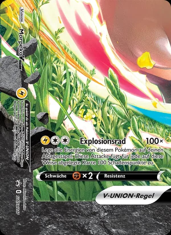 Morpeko V-UNION — SCSC Promokarten SWSH217 German Pokémon card
