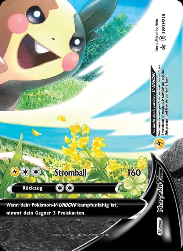 Morpeko V-UNION — SCSC Promokarten SWSH218 German Pokémon card
