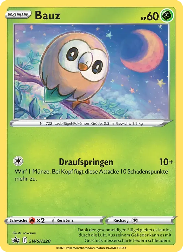 Bauz — SCSC Promokarten SWSH220 German Pokémon card