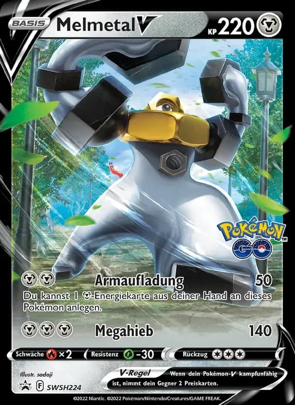 Melmetal V — SCSC Promokarten SWSH224 German Pokémon card
