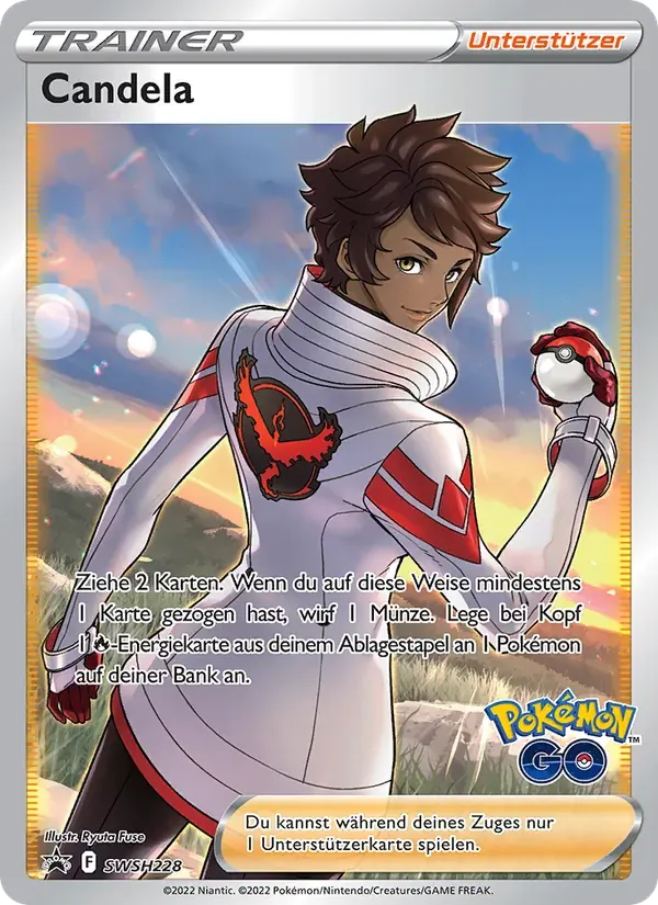 Candela — SCSC Promokarten SWSH228 German Pokémon card