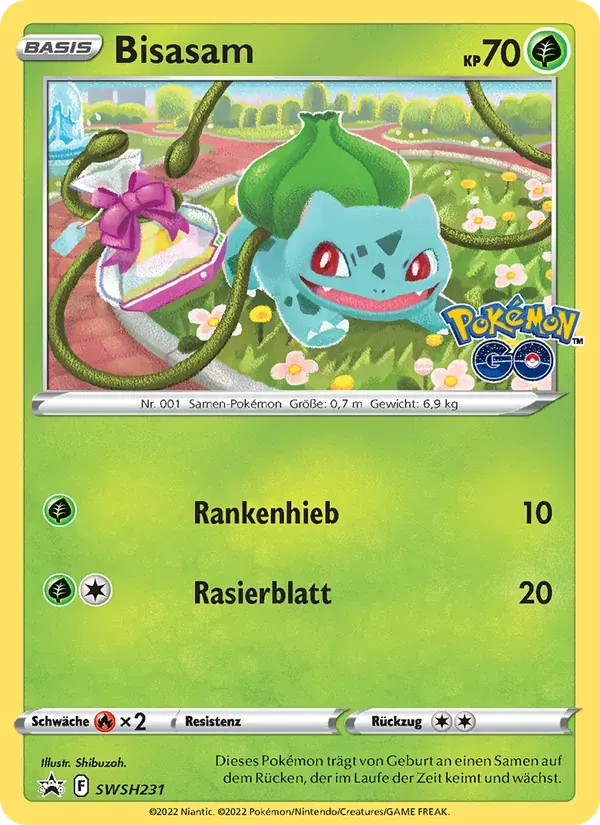 Bisasam — SCSC Promokarten SWSH231 German Pokémon card