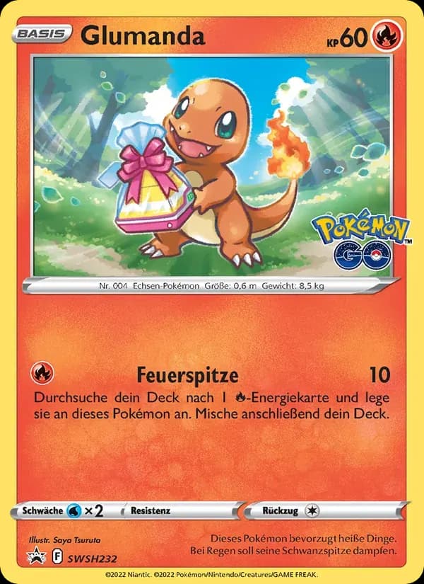 Glumanda — SCSC Promokarten SWSH232 German Pokémon card