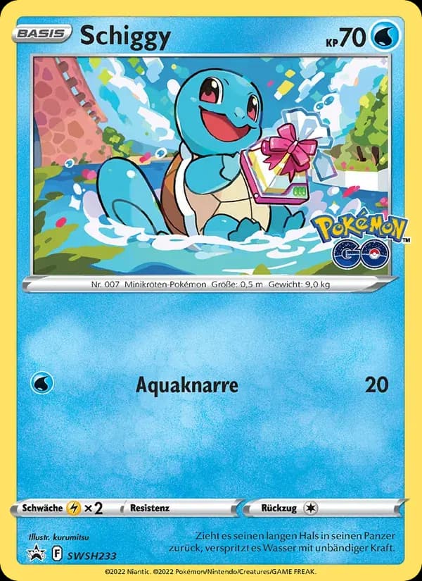 Schiggy — SCSC Promokarten SWSH233 German Pokémon card