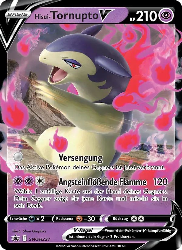 Hisui-Tornupto V — SCSC Promokarten SWSH237 German Pokémon card