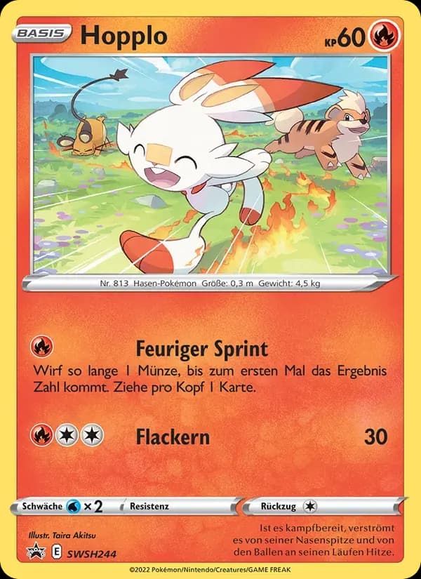 Hopplo — SCSC Promokarten SWSH244 German Pokémon card