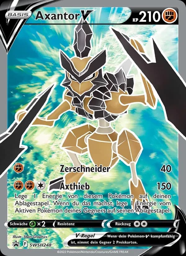 Axantor V — SCSC Promokarten SWSH248 German Pokémon card