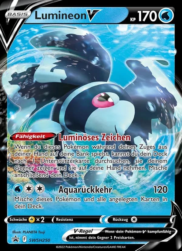 Lumineon V — SCSC Promokarten SWSH250 German Pokémon card