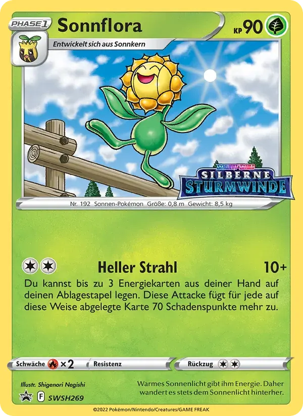 Sonnflora — SCSC Promokarten SWSH269 German Pokémon card