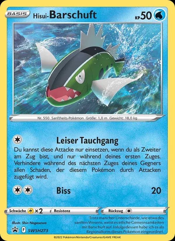Hisui-Barschuft — SCSC Promokarten SWSH273 German Pokémon card