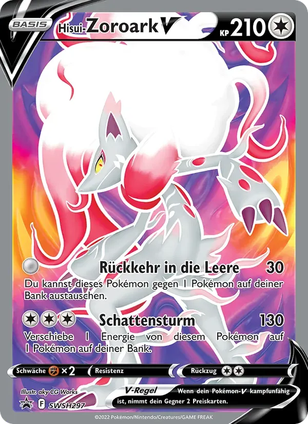 Hisui-Zoroark V — SCSC Promokarten SWSH297 German Pokémon card