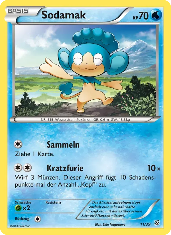 Sodamak — Willkommen in Kalos 11 German Pokémon card