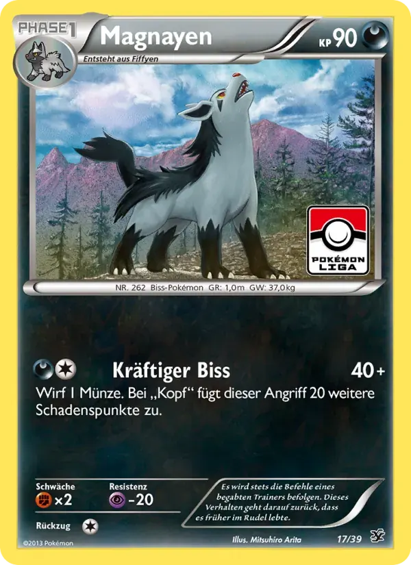 Magnayen — Willkommen in Kalos 17 German Pokémon card
