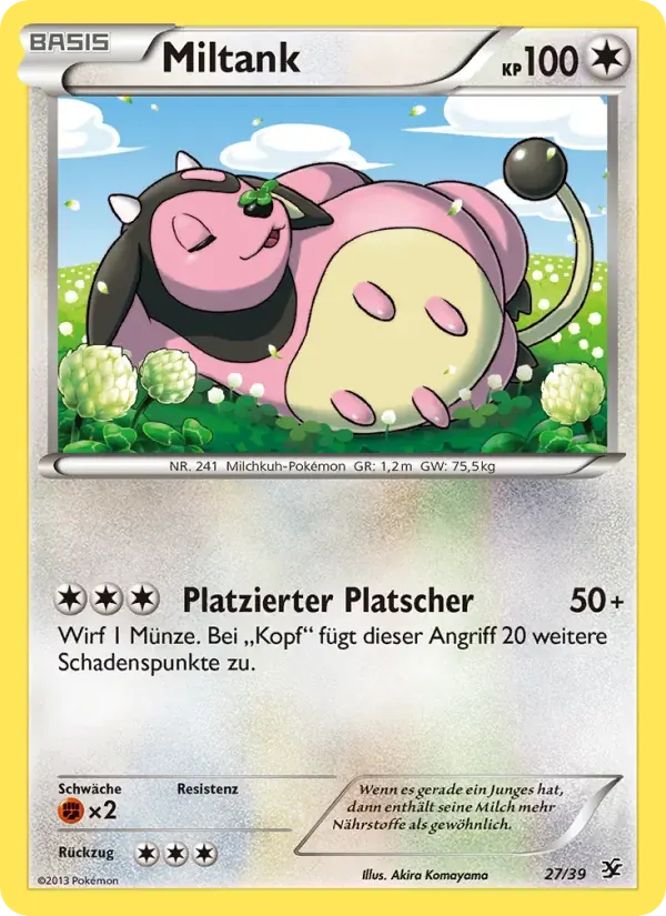 Miltank — Willkommen in Kalos 27 German Pokémon card