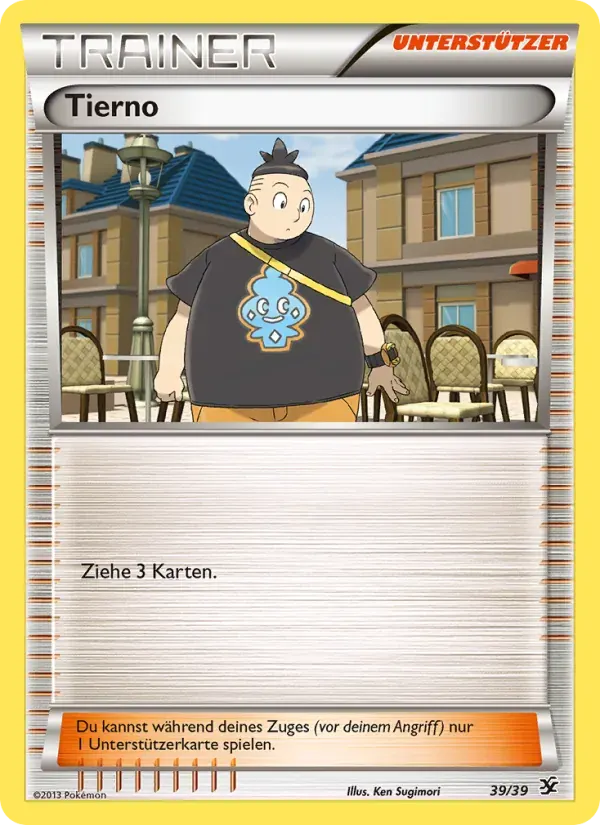 Tierno — Willkommen in Kalos 39 German Pokémon card
