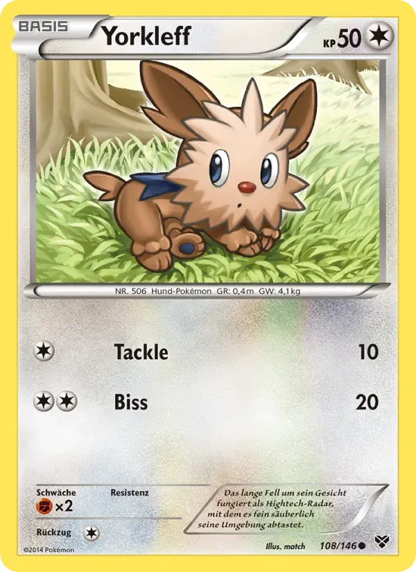 Yorkleff — XY 108 German Pokémon card