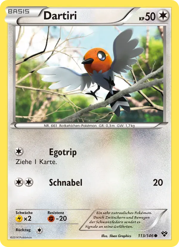 Dartiri — XY 113 German Pokémon card