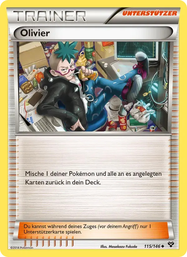 Olivier — XY 115 German Pokémon card