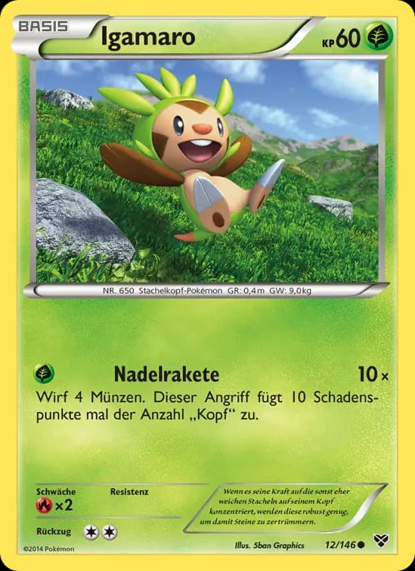 Igamaro — XY 12 German Pokémon card