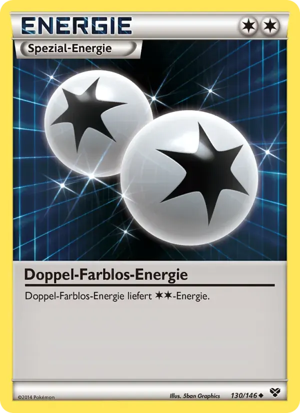 Doppel-Farblos-Energie — XY 130 German Pokémon card
