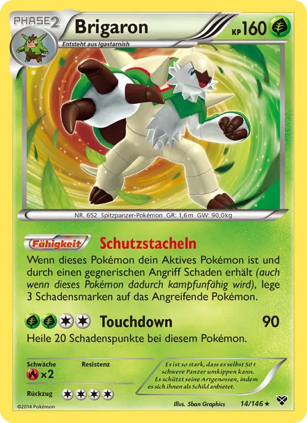 Brigaron — XY 14 German Pokémon card