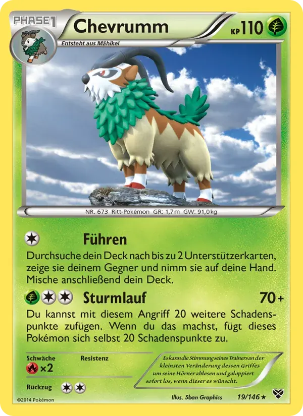 Chevrumm — XY 19 German Pokémon card