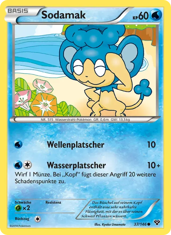 Sodamak — XY 37 German Pokémon card