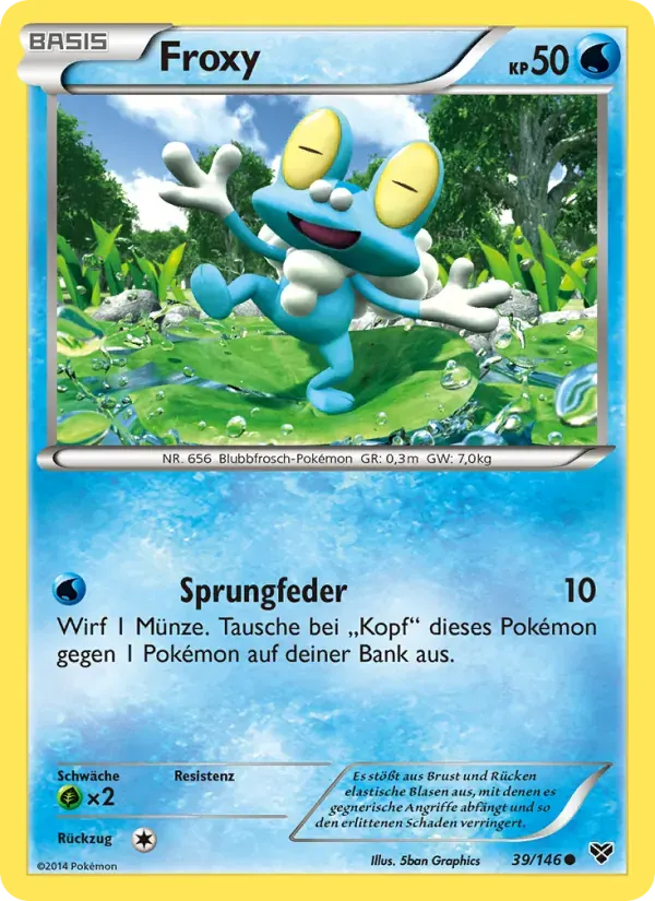 Froxy — XY 39 German Pokémon card