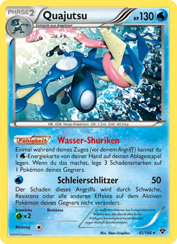 Quajutsu — XY 41 German Pokémon card