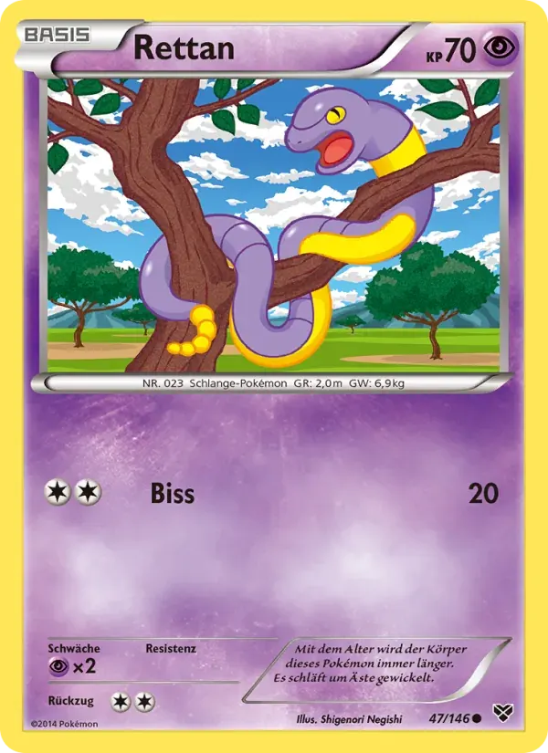 Rettan — XY 47 German Pokémon card