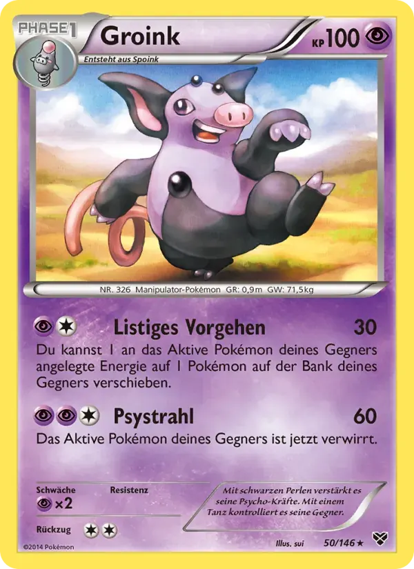 Groink — XY 50 German Pokémon card