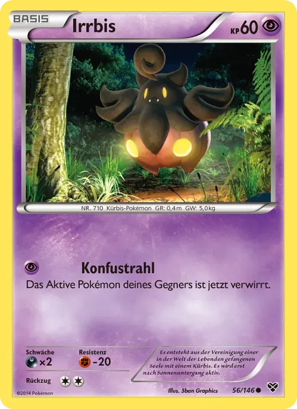 Irrbis — XY 56 German Pokémon card